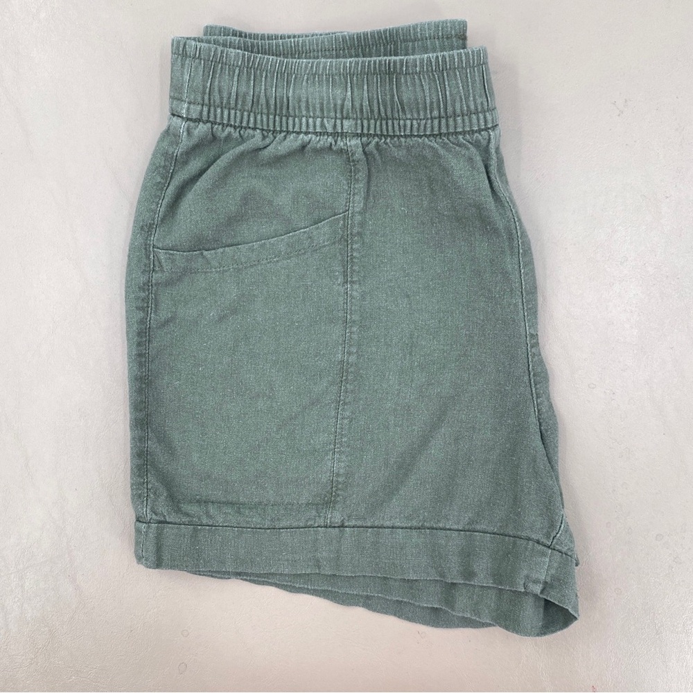 Old Navy Linen Women's Olive Green Casual Shorts Size Medium - Picture 3 of 8